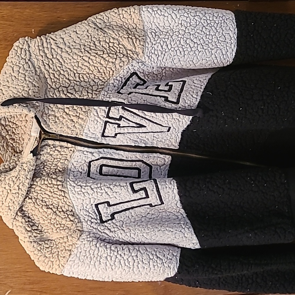 S R Fuzzy hoodie
